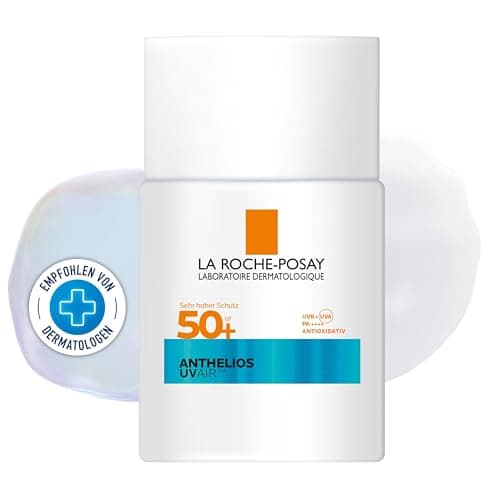 La Roche-Posay Anthelios UV AIR Protector Solar Ligero FP50+ Rapida Absorción con Ácido Hialurónico y Niacinamida 40 ml