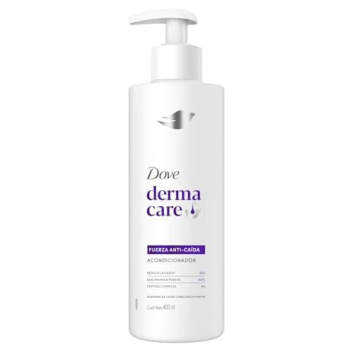 DOVE Acondicionador Derma Care Fuerza Anti-Caída, Reduce la Caída 95%. Favorece el Crecimiento. Regenera de Cuero Cabelludo a Puntas. Desarrollado con Dermatólogos, 400 mL