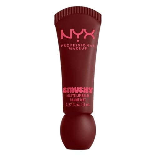 NYX PROFESSIONAL MAKEUP Smushy Matte Lip Balm tono Smudge Fudge (rojo sangría)
