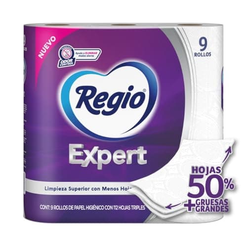 Regio Expert Papel Higienico 9 rollos 112 hojas