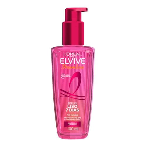 L'Oréal Paris Elvive Dream Liso Tratamiento Sérum Capilar con Keratina, Pelo más Liso en 7 Días, Anti Humedad y Sin Siliconas, para Cabello con Frizz, 100 ml
