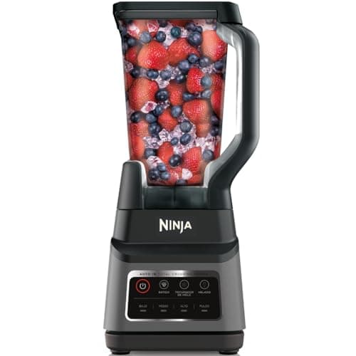 NINJA, Licuadora Profesional Plus, Capacidad de 72 Oz, 3 Funciones para Smoothie, Bebidas Congeladas y Helado, 1400 Watts, Auto IQ, Color Gris, BN701LAA