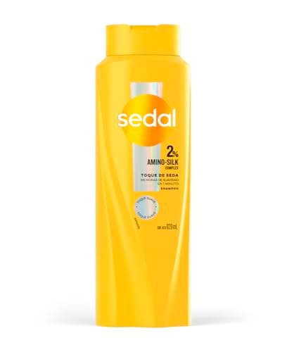 SEDAL Shampoo Toque de Seda, 2% Amino-Silk Complex. 100 h de Suavidad en 1 min*. Cabello 100% más