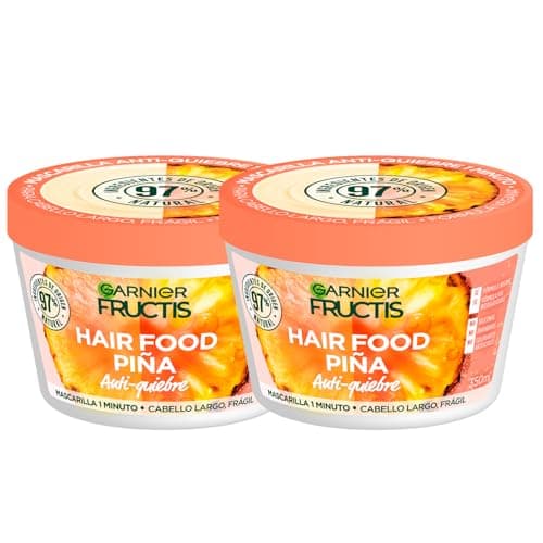 Kit Garnier Fructis Hair Food Piña 2 pack de mascarilla Anti-quiebre
