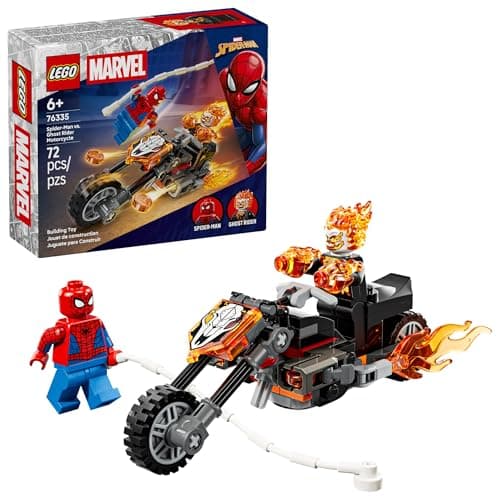 LEGO | Marvel Spider-Man vs. Moto del Vengador Fantasma – Juguete de Construcción de Superhéroes