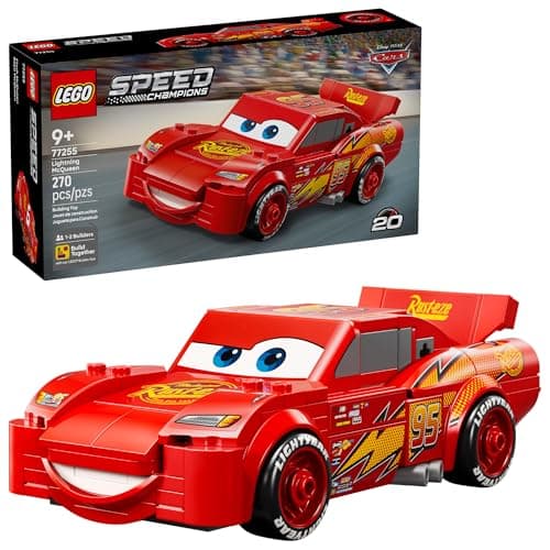 LEGO Speed Champions | Rayo Mcqueen de Cars – Película de Disney Pixar – Set de Auto Disney –