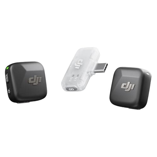 dji Mic Mini (2 TX + 1 RX móvil), micrófono lavalier inalámbrico para iPhone 17/16/15 y