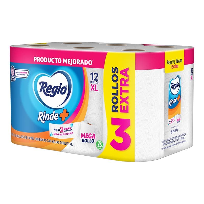 Regio Rinde+ 12 Rollos + 3 rollos grátis
