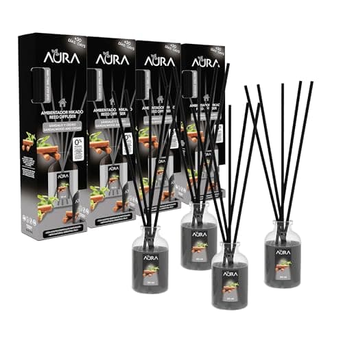 Aura Mikado 4Pack Sandalo y Cedro 30ml