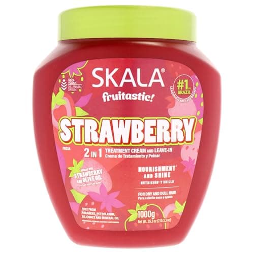 SKALA Fresa Crema de Tratamiento 2 en 1 Suavizante para Cabello Liso, 1kg
