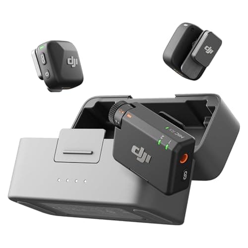 dji Mic Mini 2 (2 TX + 1 RX móvil + Estuche de Carga), micrófono inalámbrico para móvil iPhone