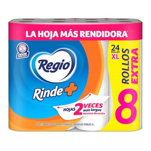 Regio Papel Higiénico Rinde+ 16 rollos de papel