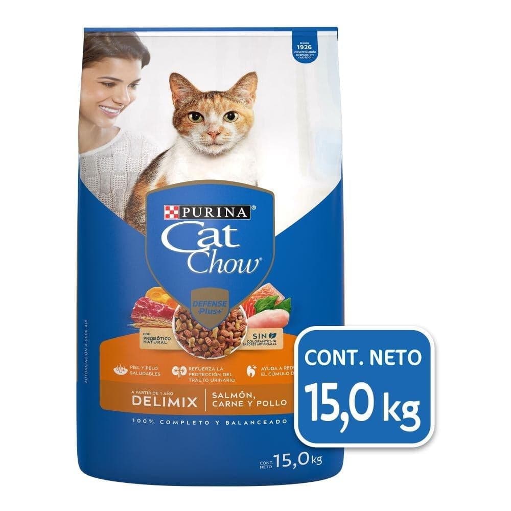Croquetas para Gato Purina Cat Chow Adulto todos los tamaños 15kg