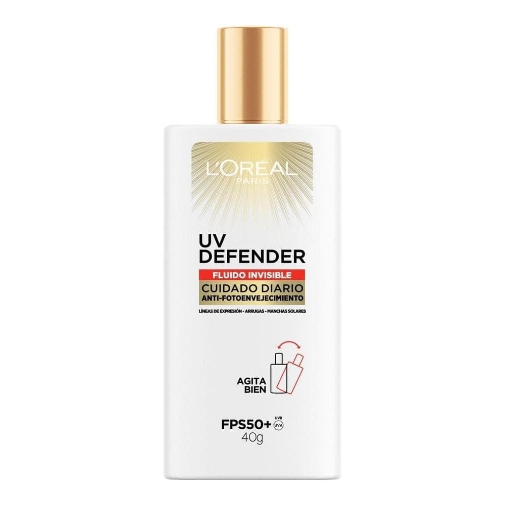 Protector Solar Diario FPS50+ Loreal Paris UV Defender Fluido Invisible 40 g