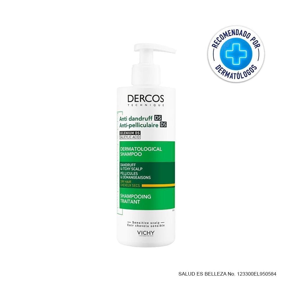 Shampoo Dercos VICHY Anticaspa Cabello Seco 390 ml