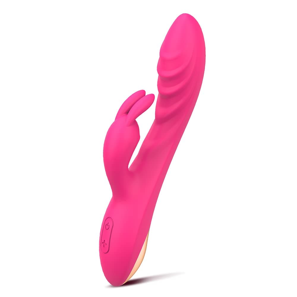 Vibrador de conejo, Vibrador de punto G y clítoris de silicona, Vibradorador mujer masajeador