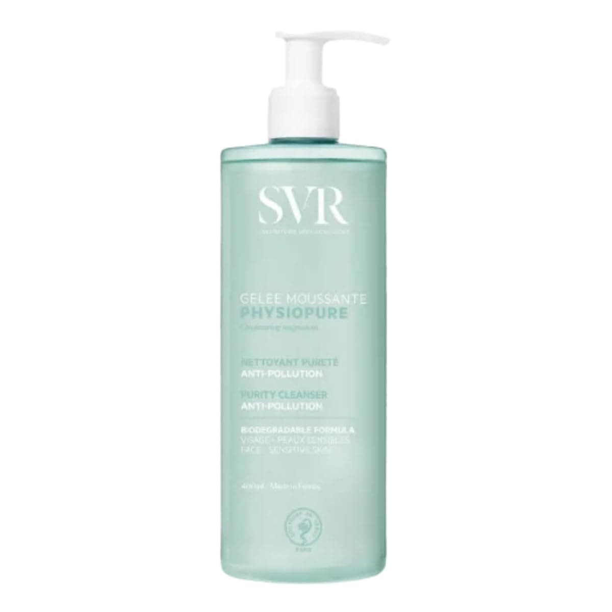 SVR Physiopure Gel Moussant Limpiador Desmaquillante, 400 ml