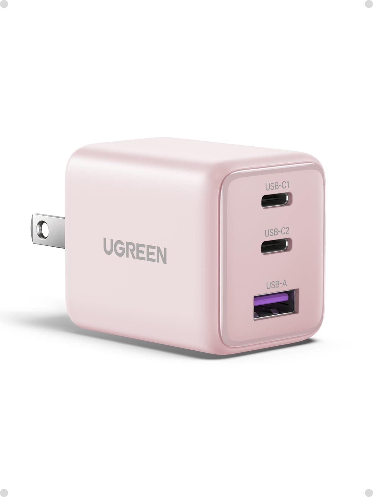UGREEN 30W GAN Cargador Tipo USB C con 3Puertos