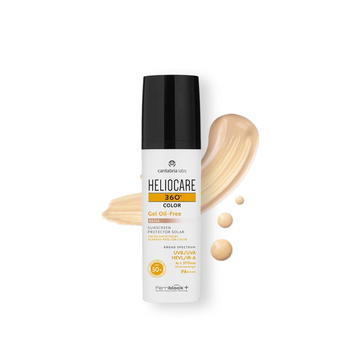Heliocare 360° Protector Solar Color Gel Oil-Free SPF 50+ Beige 50 Ml