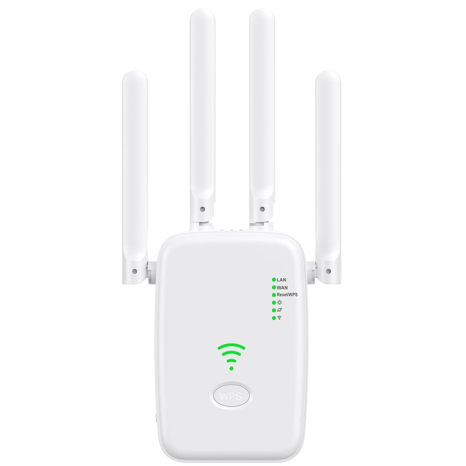 WULAR Repetidor de Señal WiFi 300Mbps con 4 Antenas y Puerto Ethernet