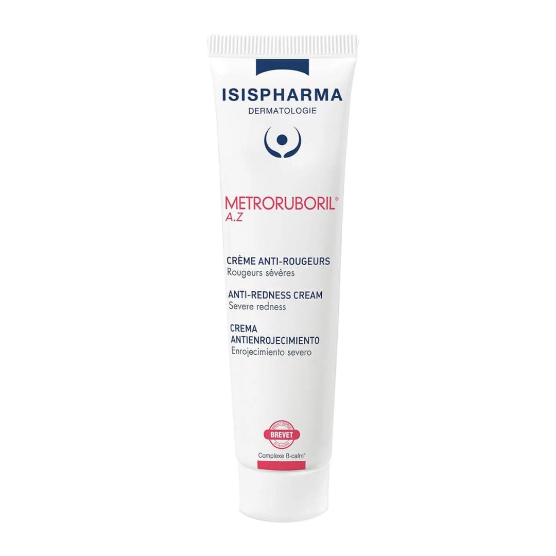 Isispharma Metroruboril AZ 30 ml Crema Antirojeces Disminuye de Manera Eficaz la Intensidad de los