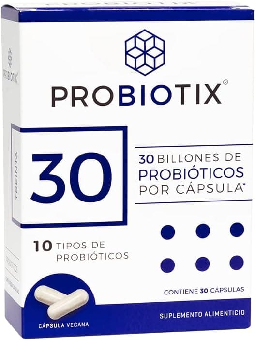 PROBIOTIX | 30 Billones de Probióticos | 10 Cepas | 30 Cápsulas