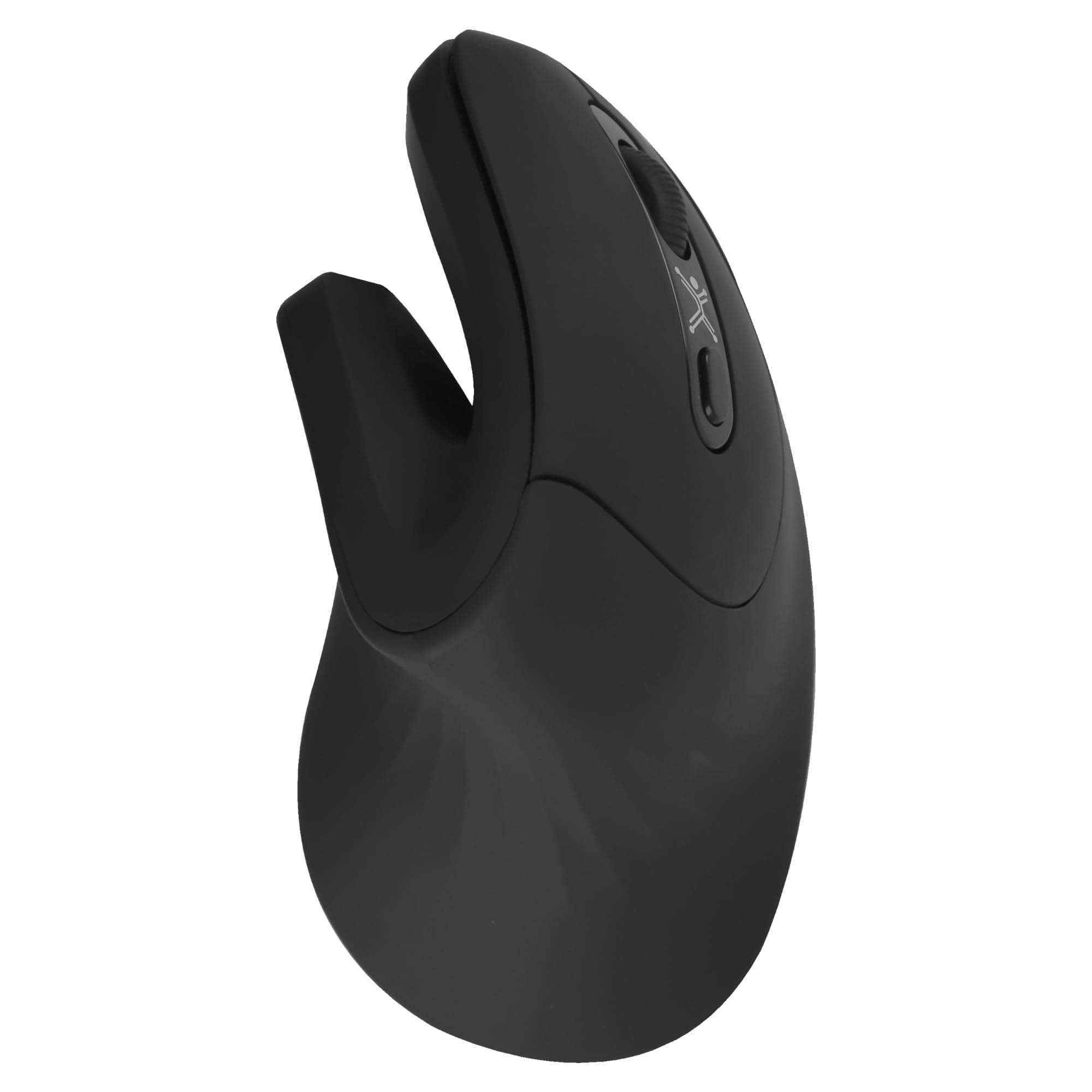 Perfect Choice Mouse Inalámbrico Diseño Vertical (Negro)