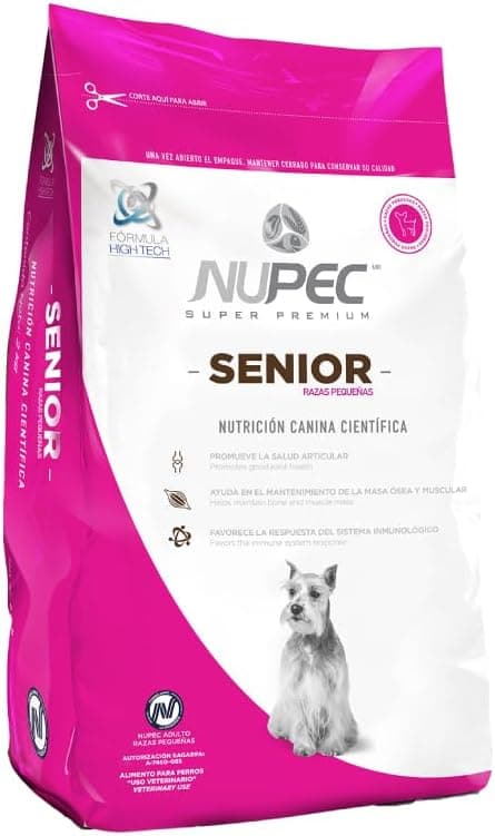 Nupec Alimento Seco para Perro Raza Pequeña Senior 8 kg