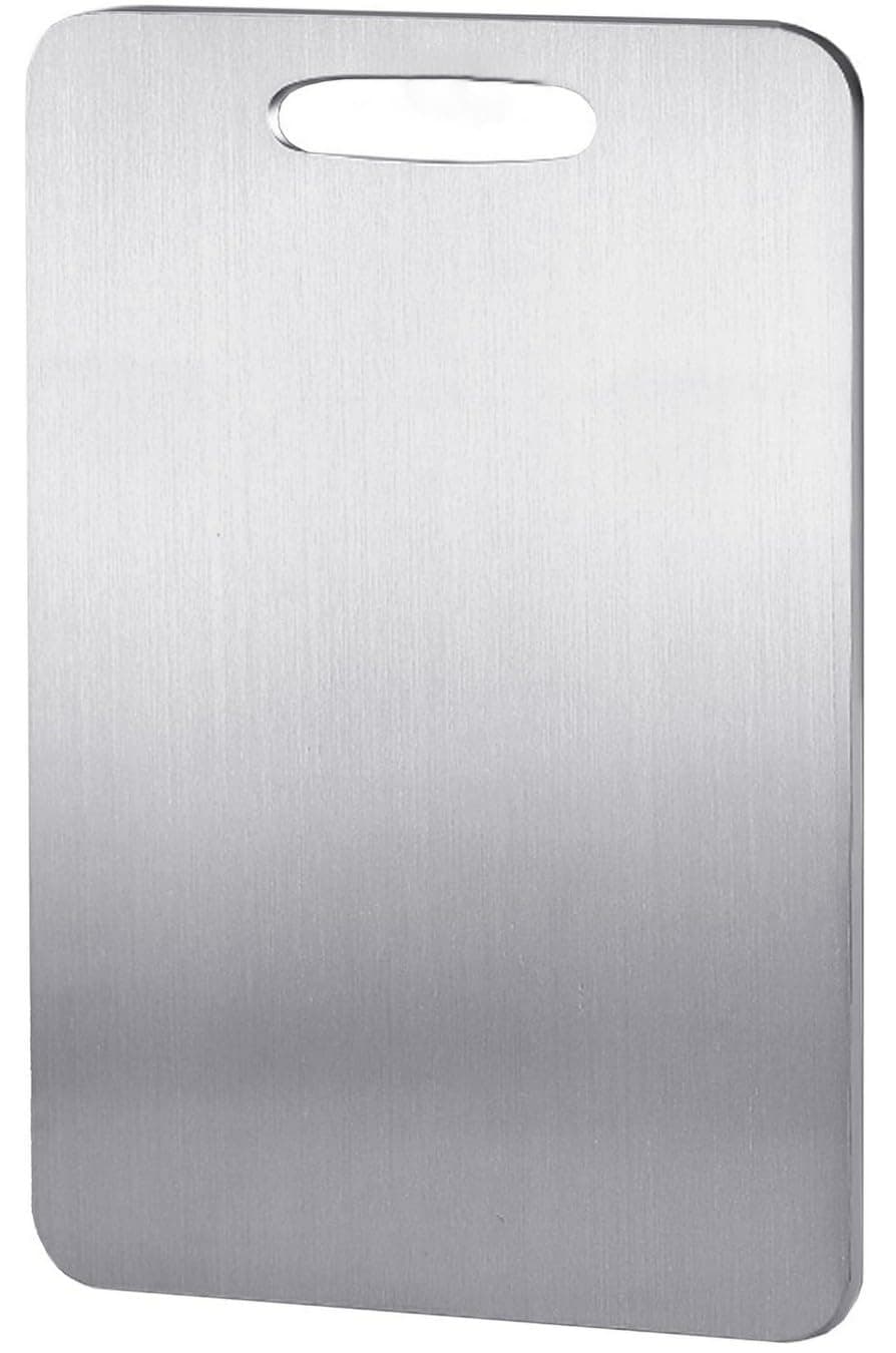 Tabla de Cortar de Acero Inoxidable: Tabla de Cortar de Titanio de Doble Cara -Tabla de Cortar SUS