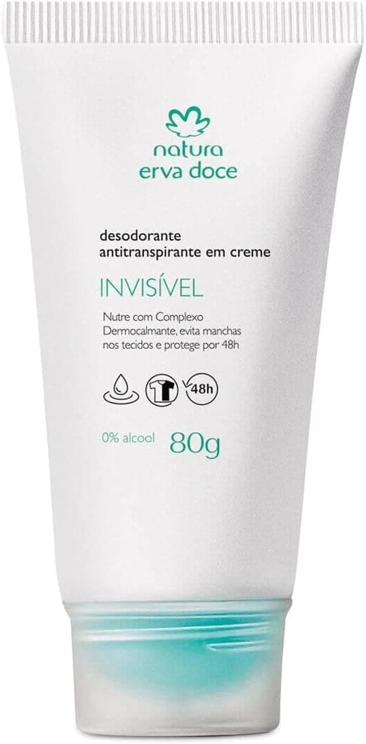 Linha Erva Doce Natura - Desodorante Antitranspirante Em Creme 80 Gr - (Natura Fennel Collection