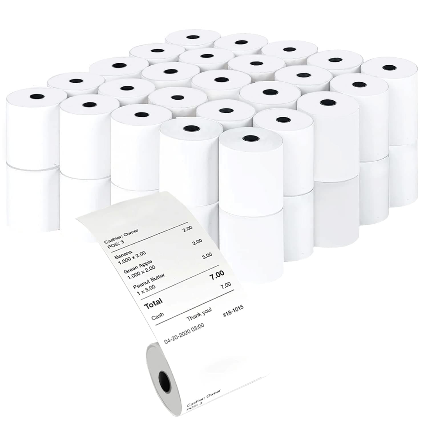 50 Rollos Térmico 57x40 mm Miniprinter,Recibo de Venta Impresora 58 mm,Xprinter