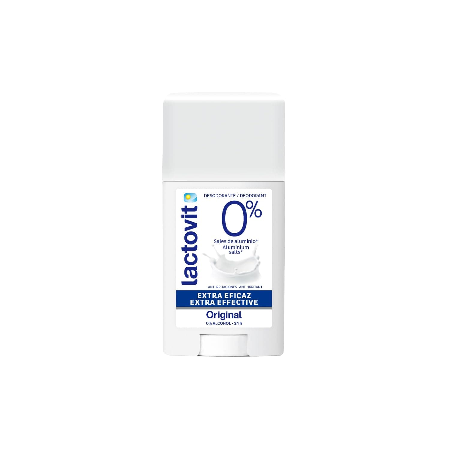 Lactovit - Desodorante Extra Eficaz - Hidratante y Anti Irritaciones - 60 ml - Ideal para Hombre y