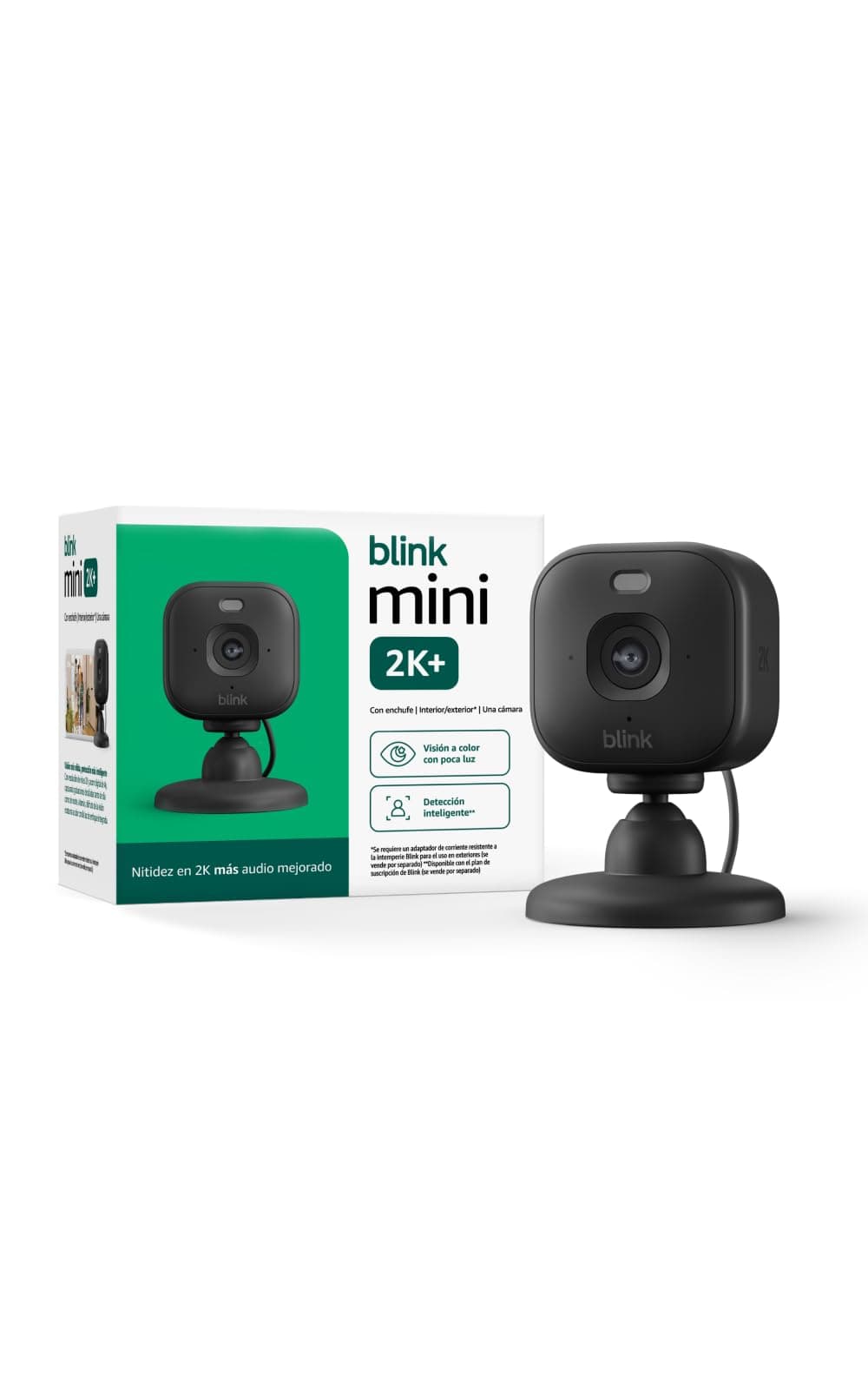 Mini 2K+ Blink (modelo más reciente): cámara de seguridad