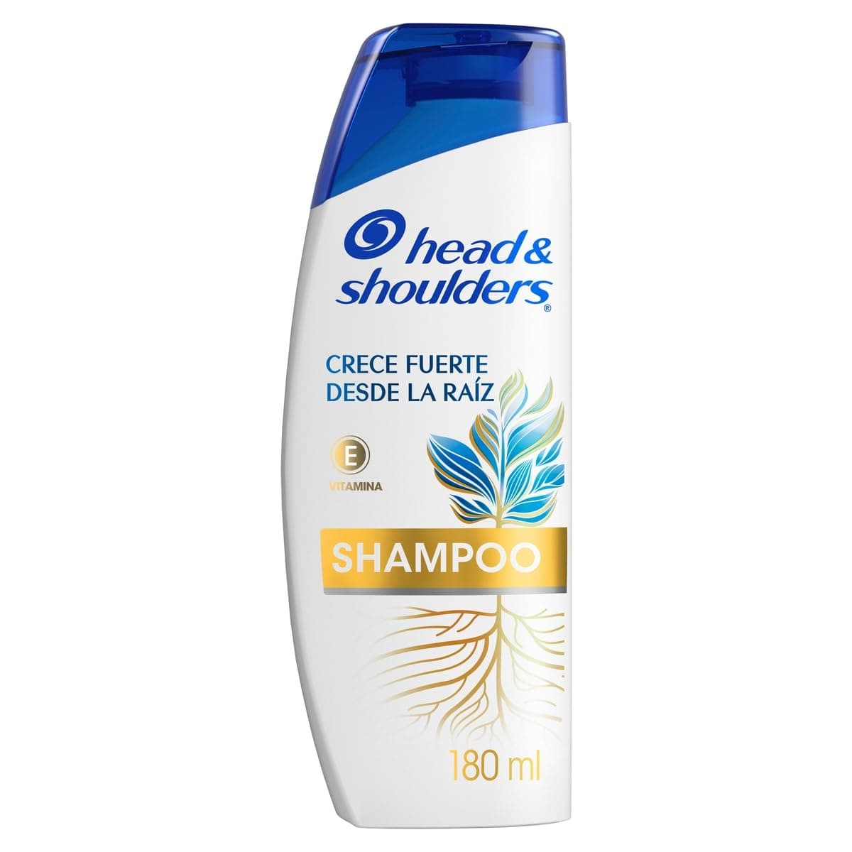 HEAD & SHOULDERS Shampoo para Caspa Crece Fuerte desde la Raíz con Vitamina E 180 ml