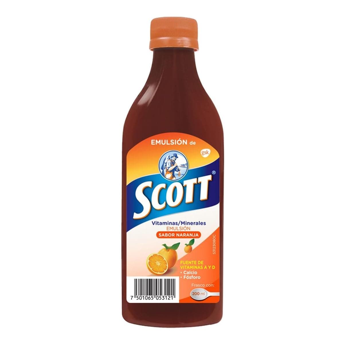 Emulsion de Scott Multivitamínico Naranja 200 ml