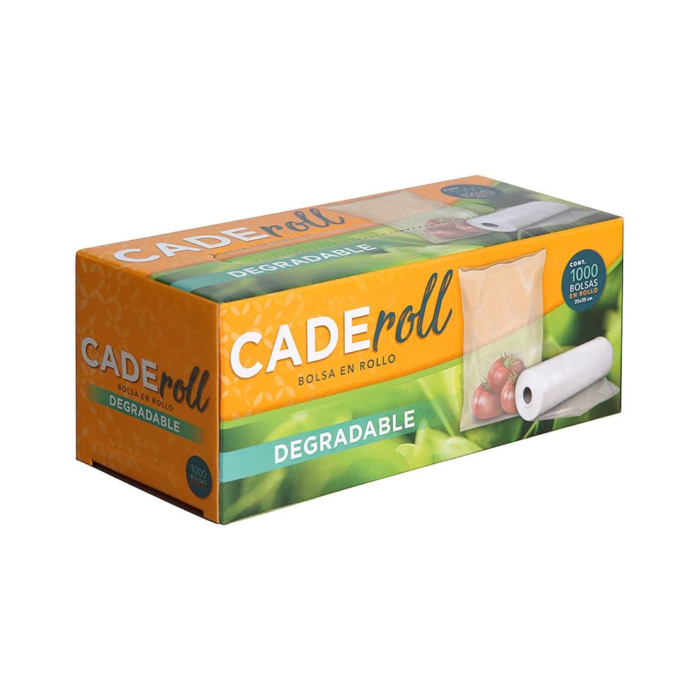 Caderoll | 1000 Bolsas en Rollo Degradables de 25 x 35 cm