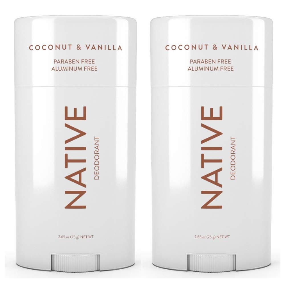 Desodorante nativo sin coco y vainilla, aluminio y parabenos 2.65 oz (2 unidades)