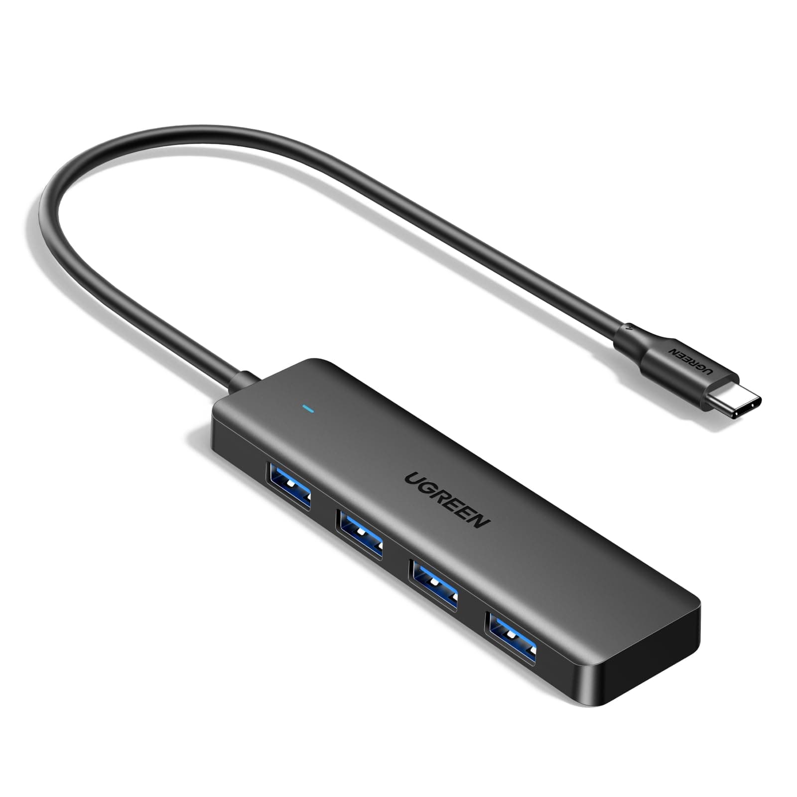UGREEN Hub USB 3.0, 4 en 1 Adaptador de 4 Puertos 5Gbps, USB-C, 15 CM