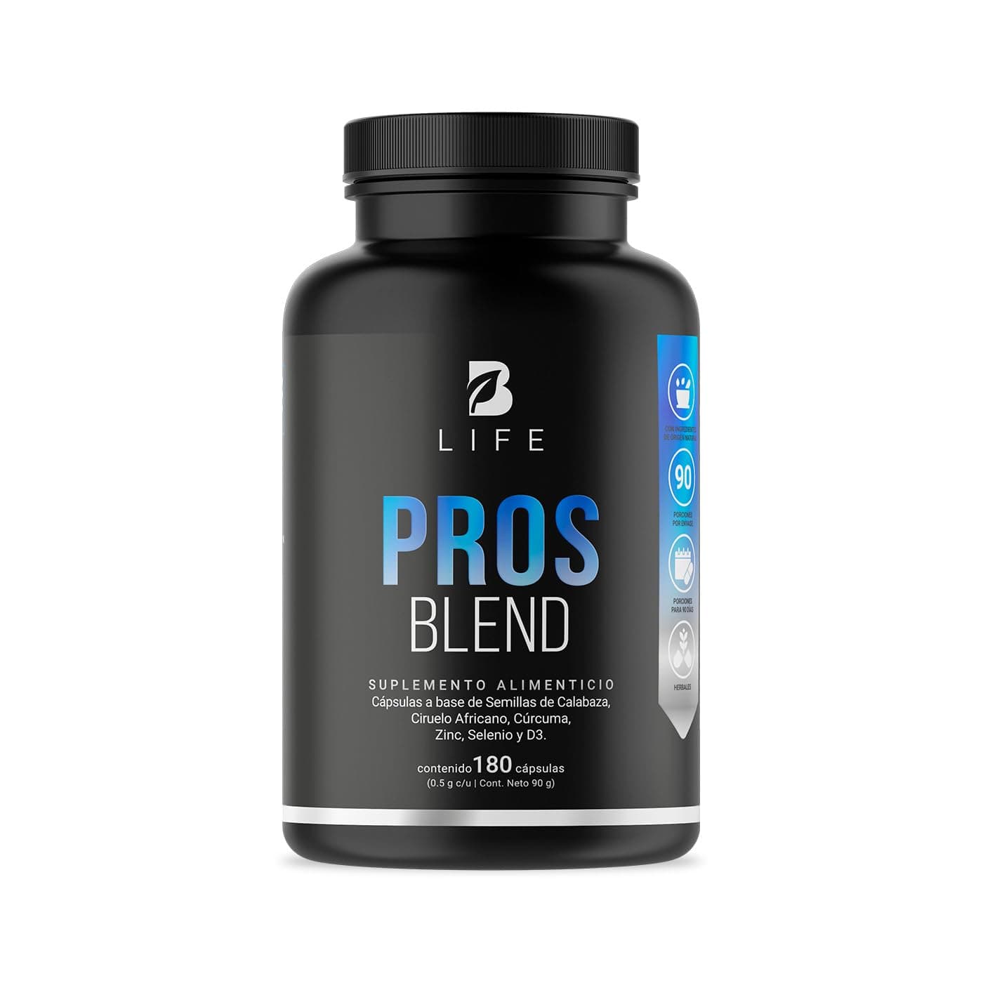 B Life Pros Blend Mezcla con Ciruelo Africano para Hombres 180 cápsulas