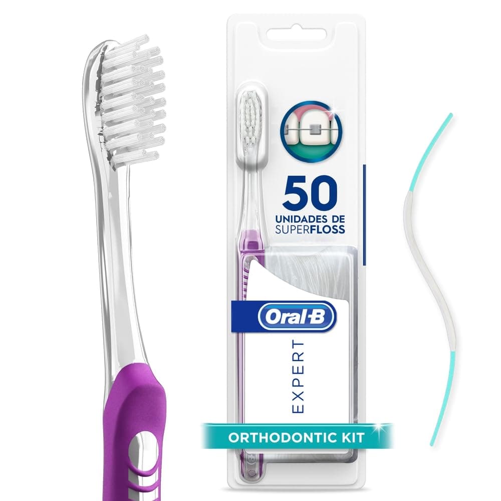 Oral B Expert, Orthodontic Kit, Cepillo de Dientes para Ortodoncia