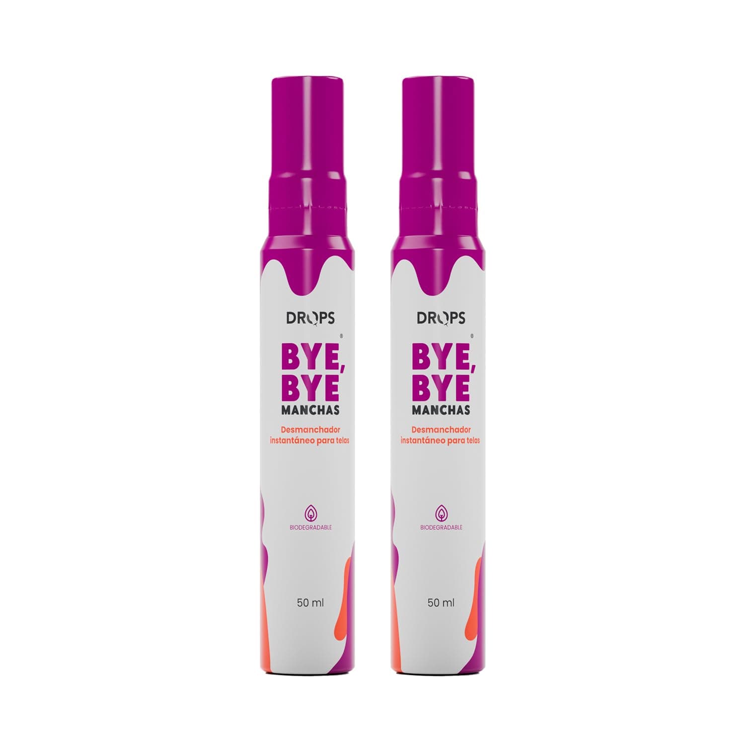 Drops - Bye Bye Manchas de Bolsillo x2 50 ml. Quitamanchas. Anti Manchas. Elimina manchas en ropa