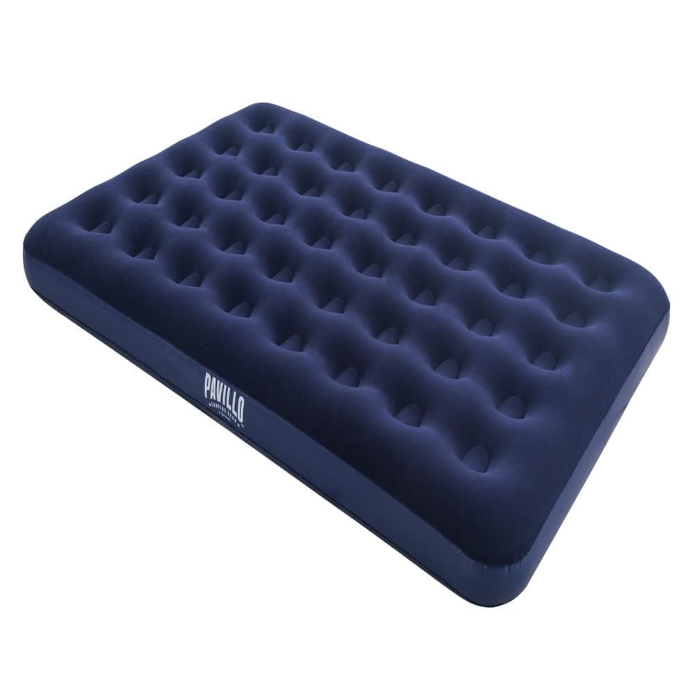 Bestway 67002 Colchon Inflable Adulto 1.91x1.37x.22cm Individual, Azul Marino