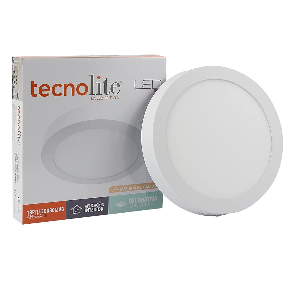 Tecnolite - Lámpara Plafón LED Techo 18 W