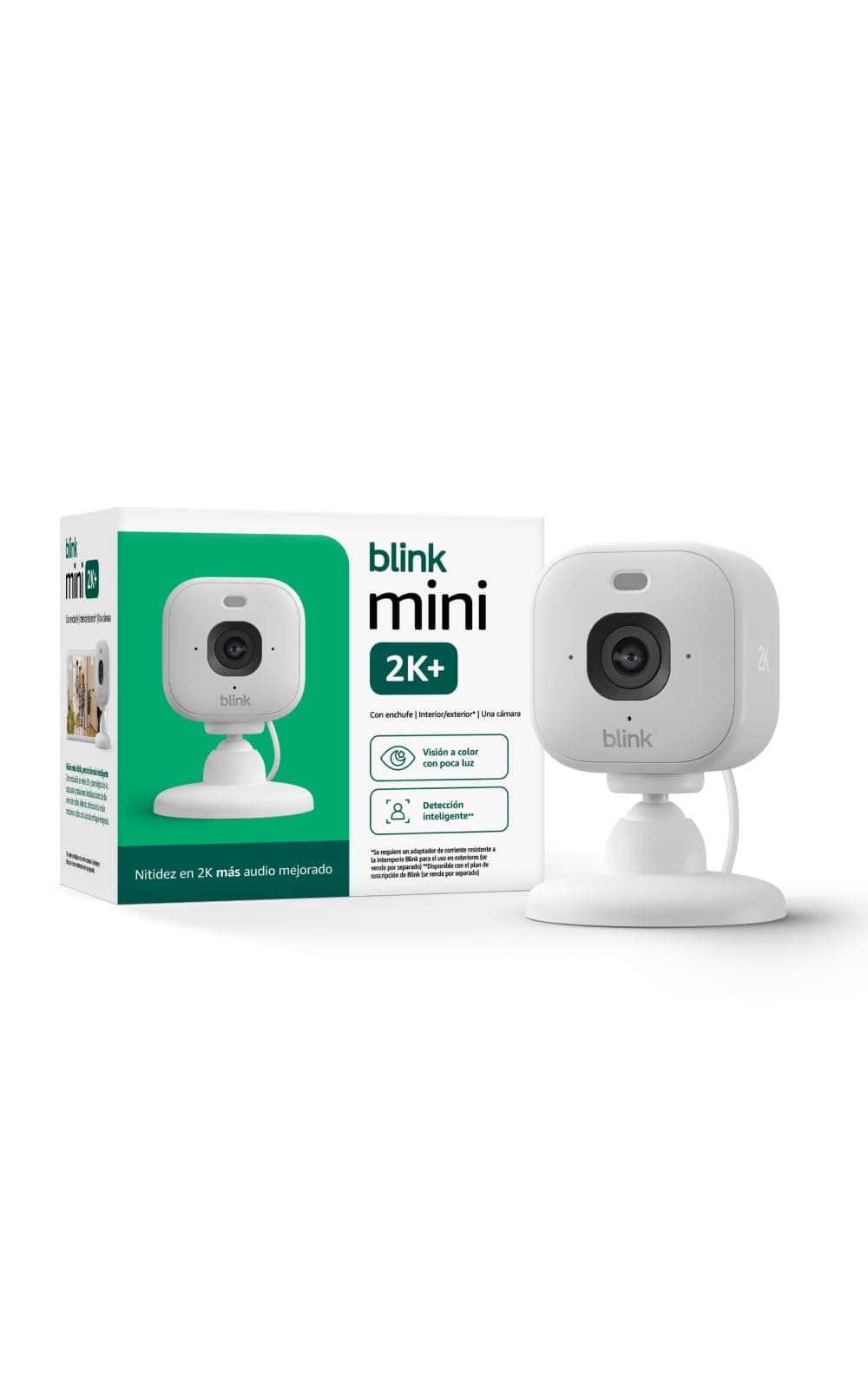 Mini 2K+ Blink (modelo más reciente): cámara de seguridad