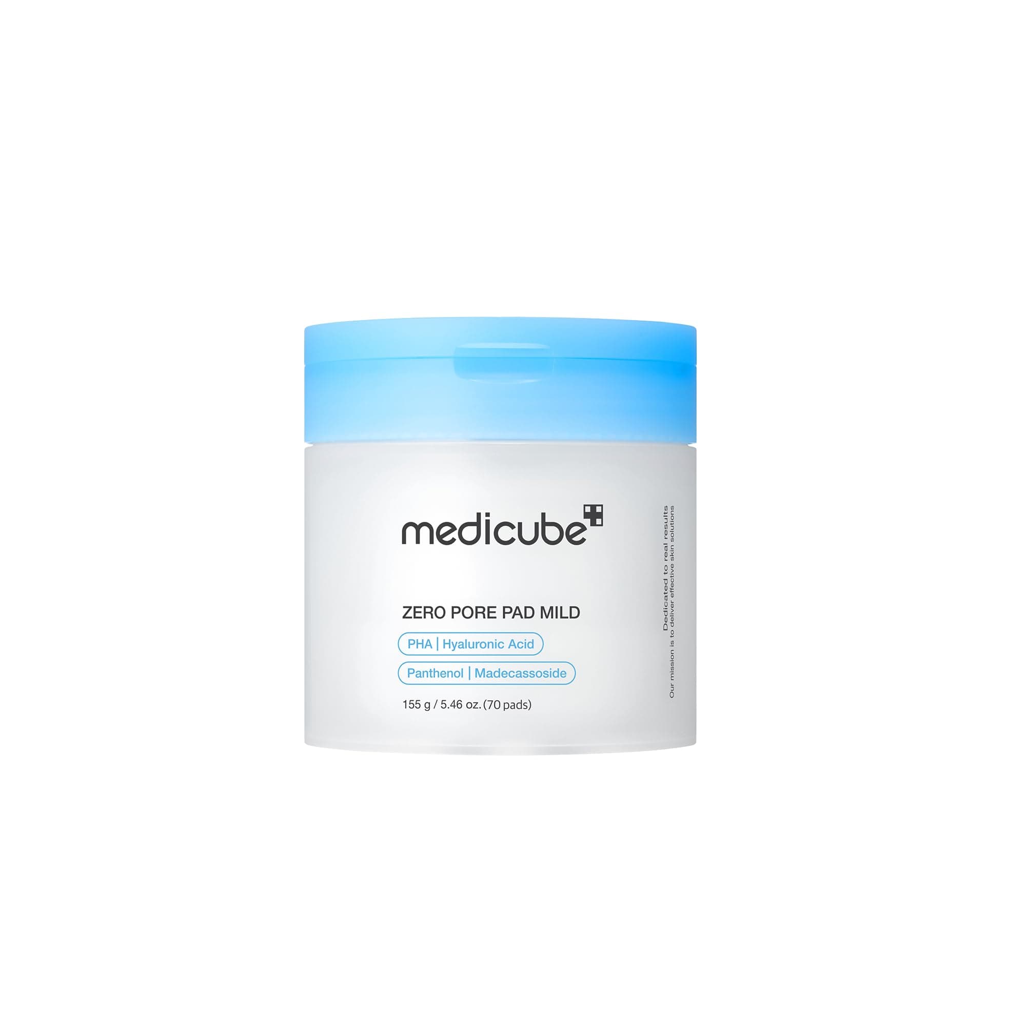 MEDICUBE - Zero Pore Pad Mild 2.0 (70 pads) - Almohadillas tónicas suaves exfoliantes y calmantes