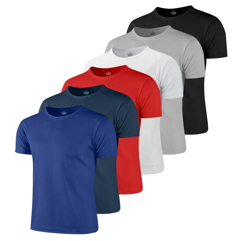 6 PCS Playeras Deportivas Hombre