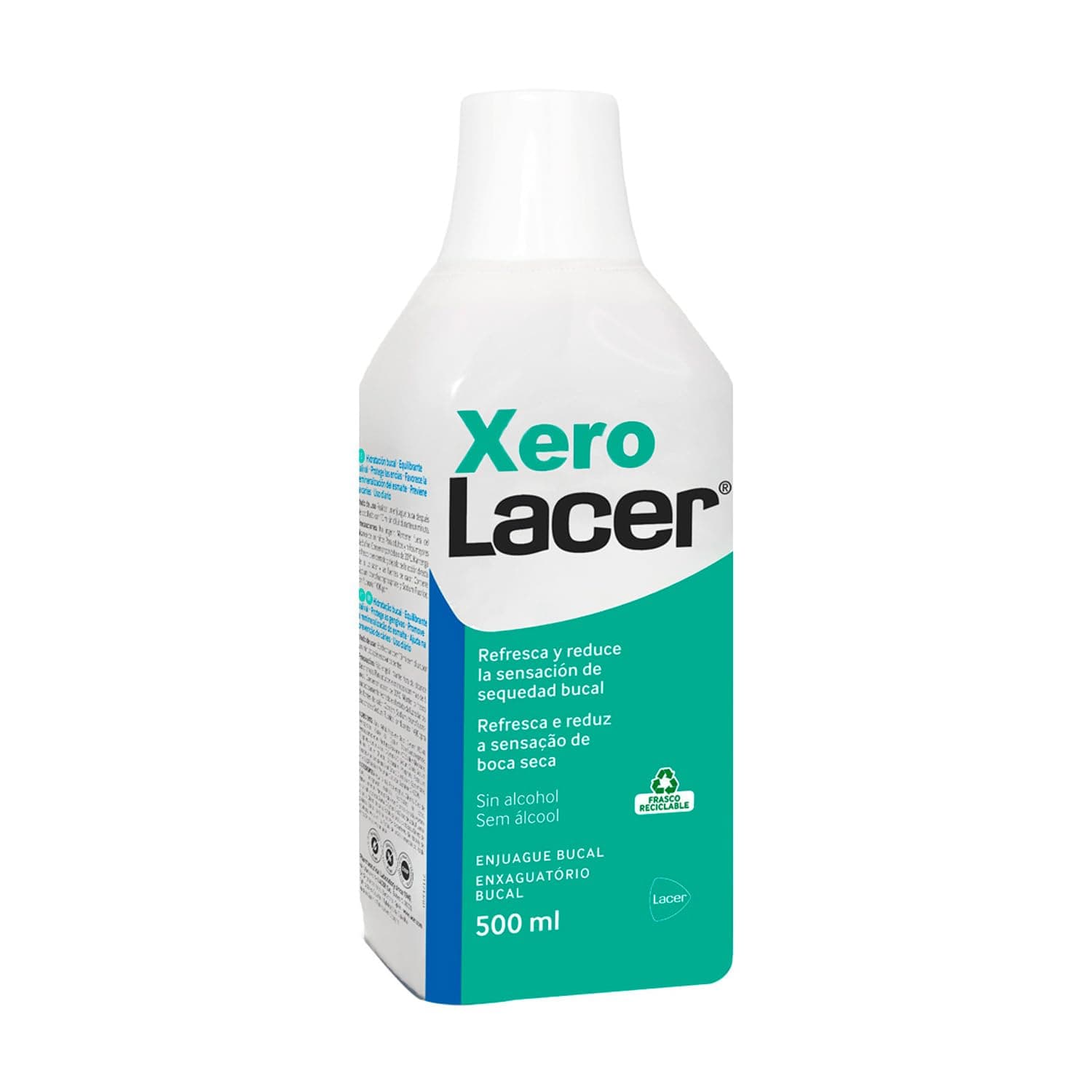 Xerolacer, Enjuague Bucal Refresca y Alivia la sensación de sequedad bucal 500 ml