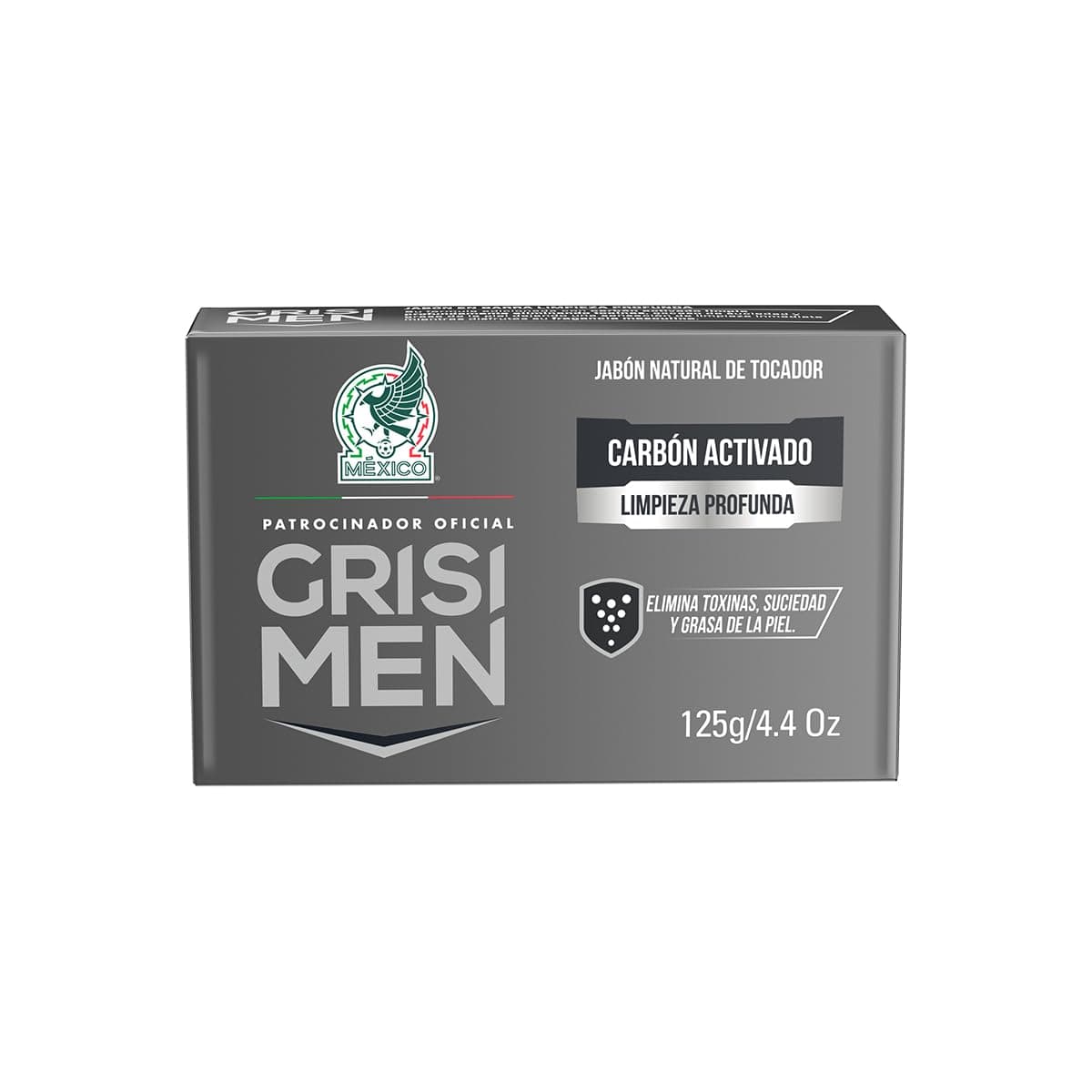 Grisi Men Jabon 2n1 Carbón Activado 125g