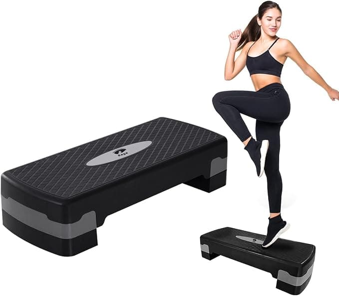 Raganet, Banco de Aerobics, Step Ajustable a 2 Alturas (10 y 15 Cm), Superficie Antideslizante