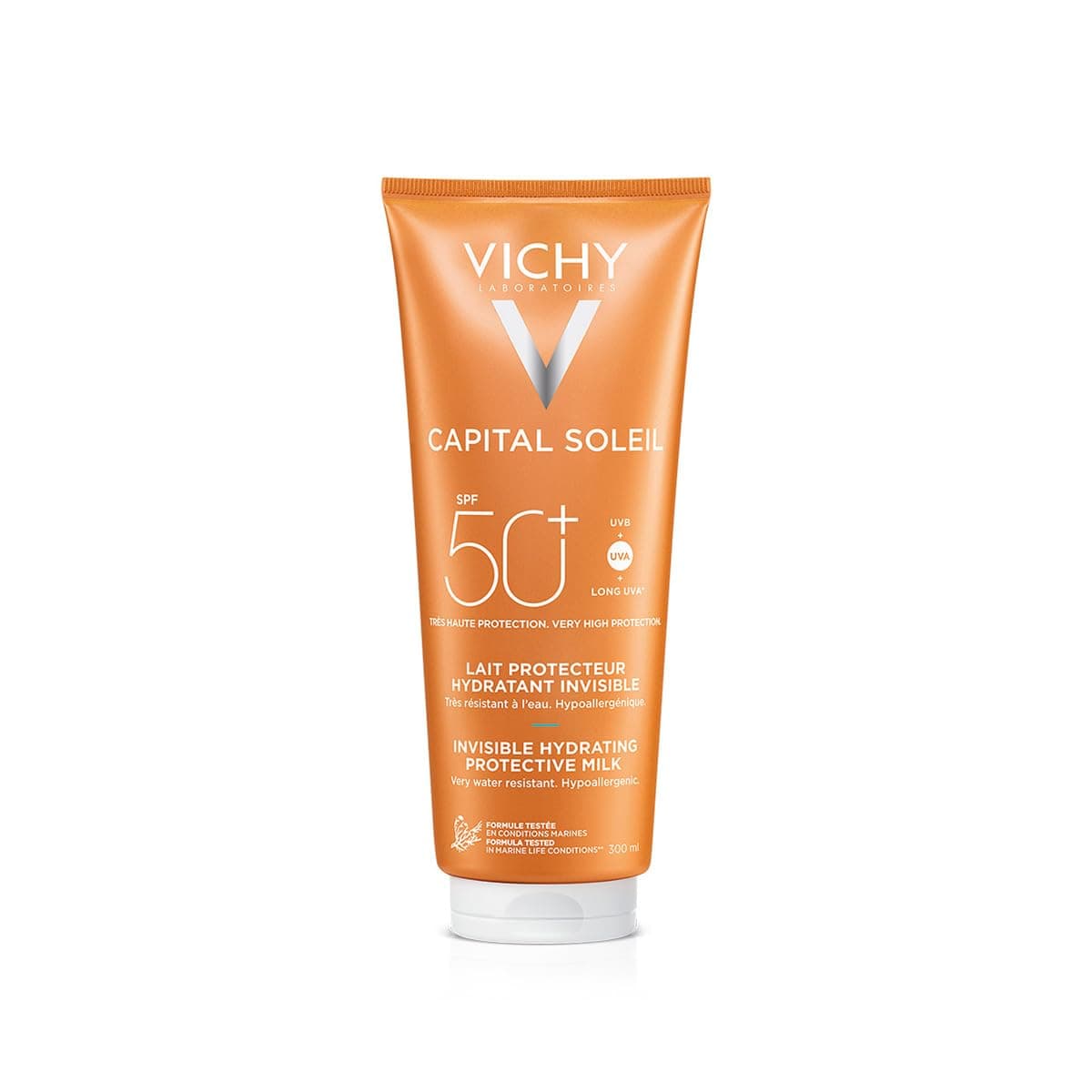 VICHY Protector Solar Corporal y Facial en Crema para Familia FPS 50+ Vichy Capital Soleil 300ml